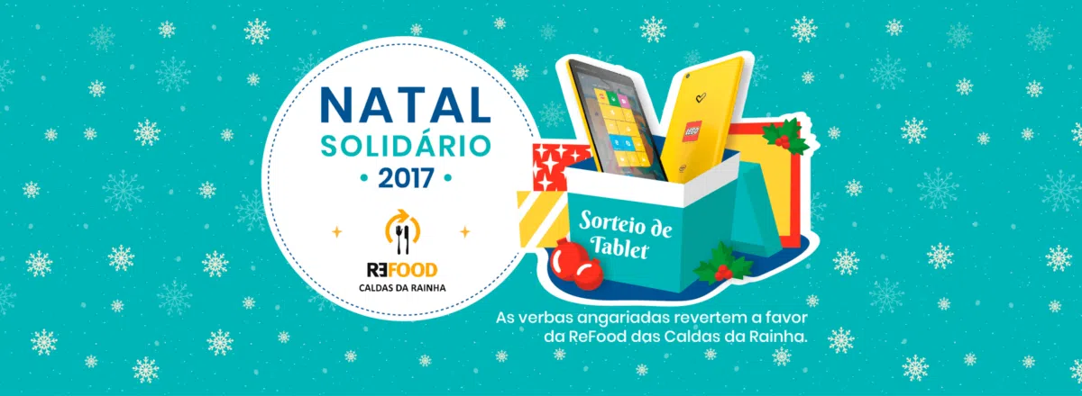 Junte-se ao nosso Natal Solidário: ajude a ReFood e habilite-se a ganhar um Tablet